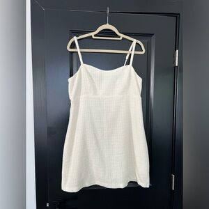 White/cream Abercrombie tweed skort dress